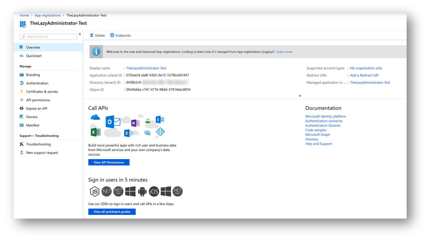 Scopes api. Microsoft graph.