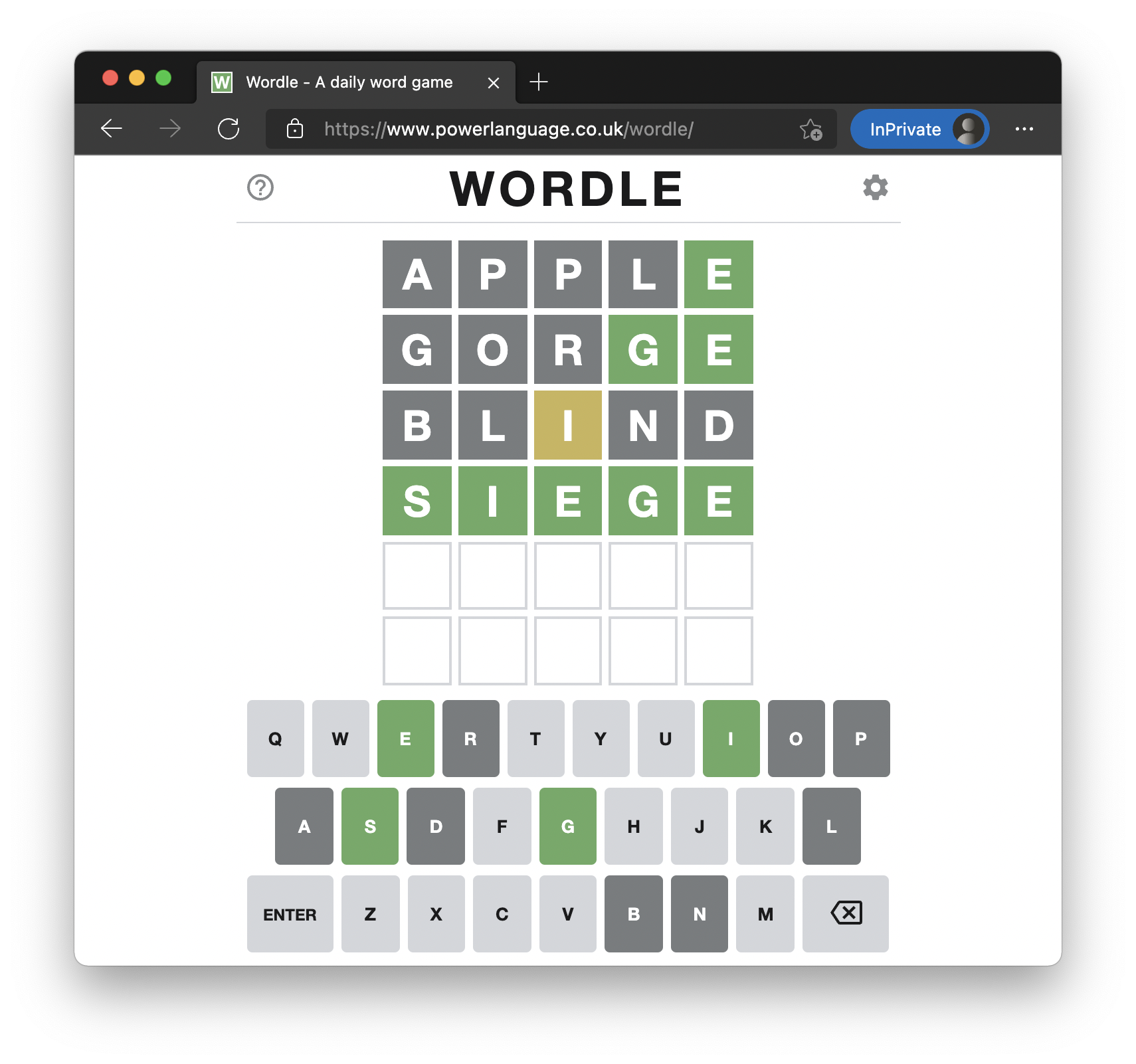 Wordle - A Daily Word Game